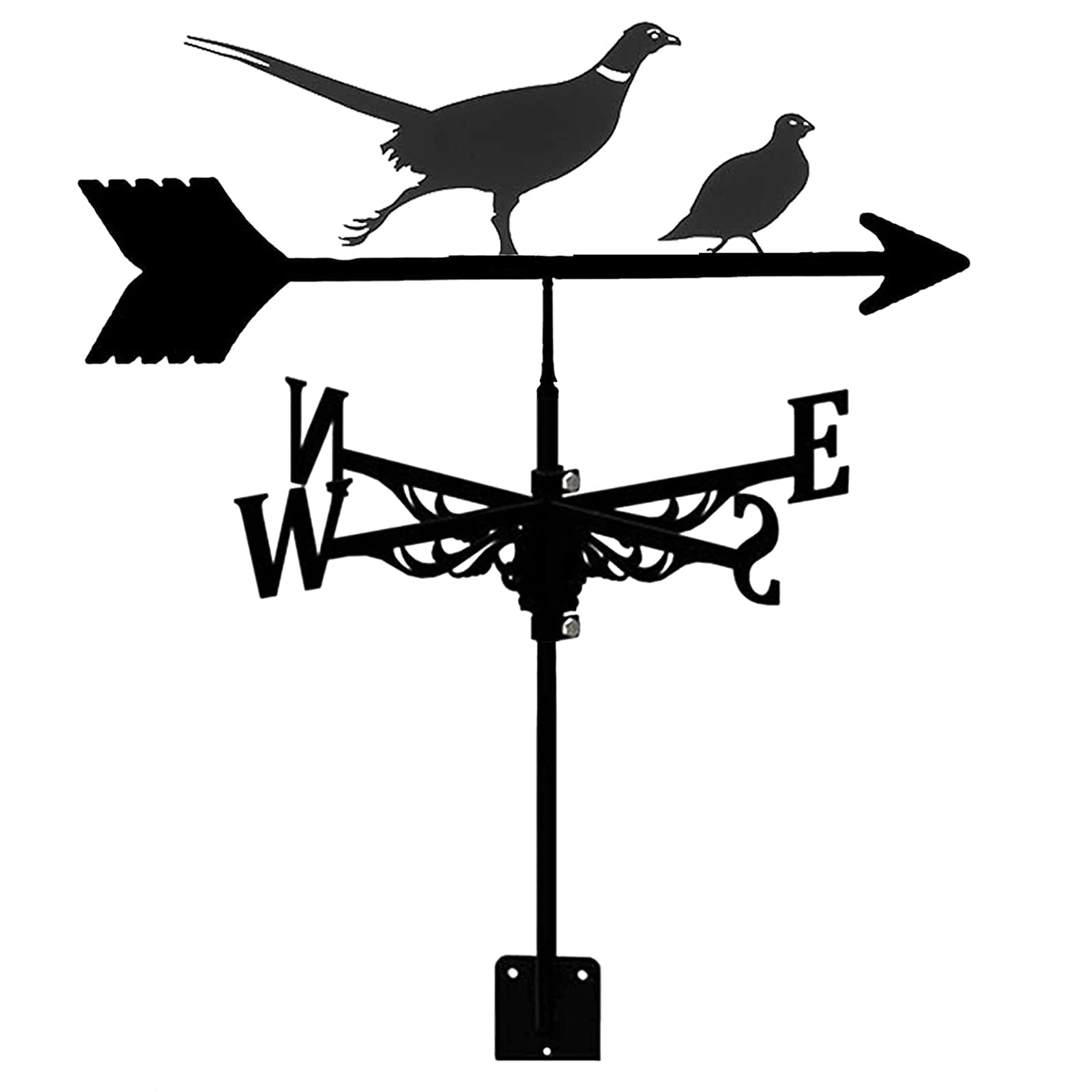 WIQUYBML Metal Weather Vane Vintage Weathervane Wind Direction Indicator for Outdoor Garden Roof Paddock Decoration Farm Scene Weathercock
