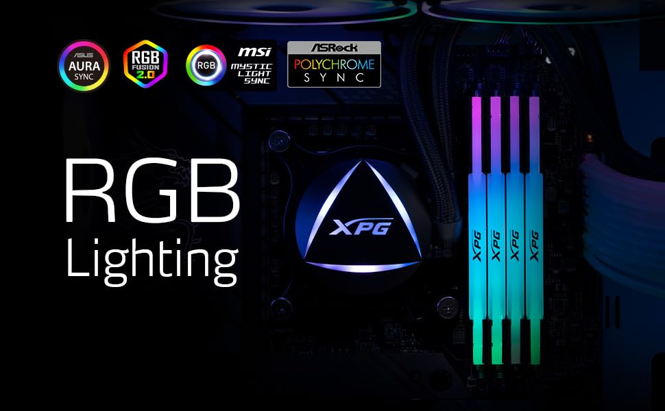 XPG Lancer RGB DDR5 6000MHz 32GB (2x16GB) CL30 UDIMM 288-Pins