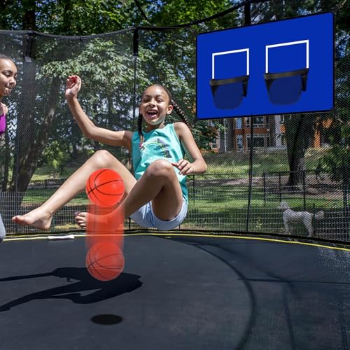 Filet de basketball pour trampoline double panier pour s'amuser en plein air autour de la piscine