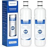 TEEHAY W10413645A Water Filter 2 Replacement, Compatible with Everydrop Filter 2, EDR2RXD1, Whirlpool WHR2RXD1, P9KB2L, P9RFKB2L, Whirlpool WRX986SIHZ, WRF757SDHZ, WRF767SDHZ, WRF736SDAM, 2 Pack