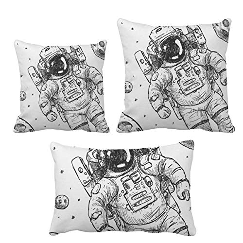 Coussin Alien Monstre Astronaute DIYthinker pour déco de chambre - 2