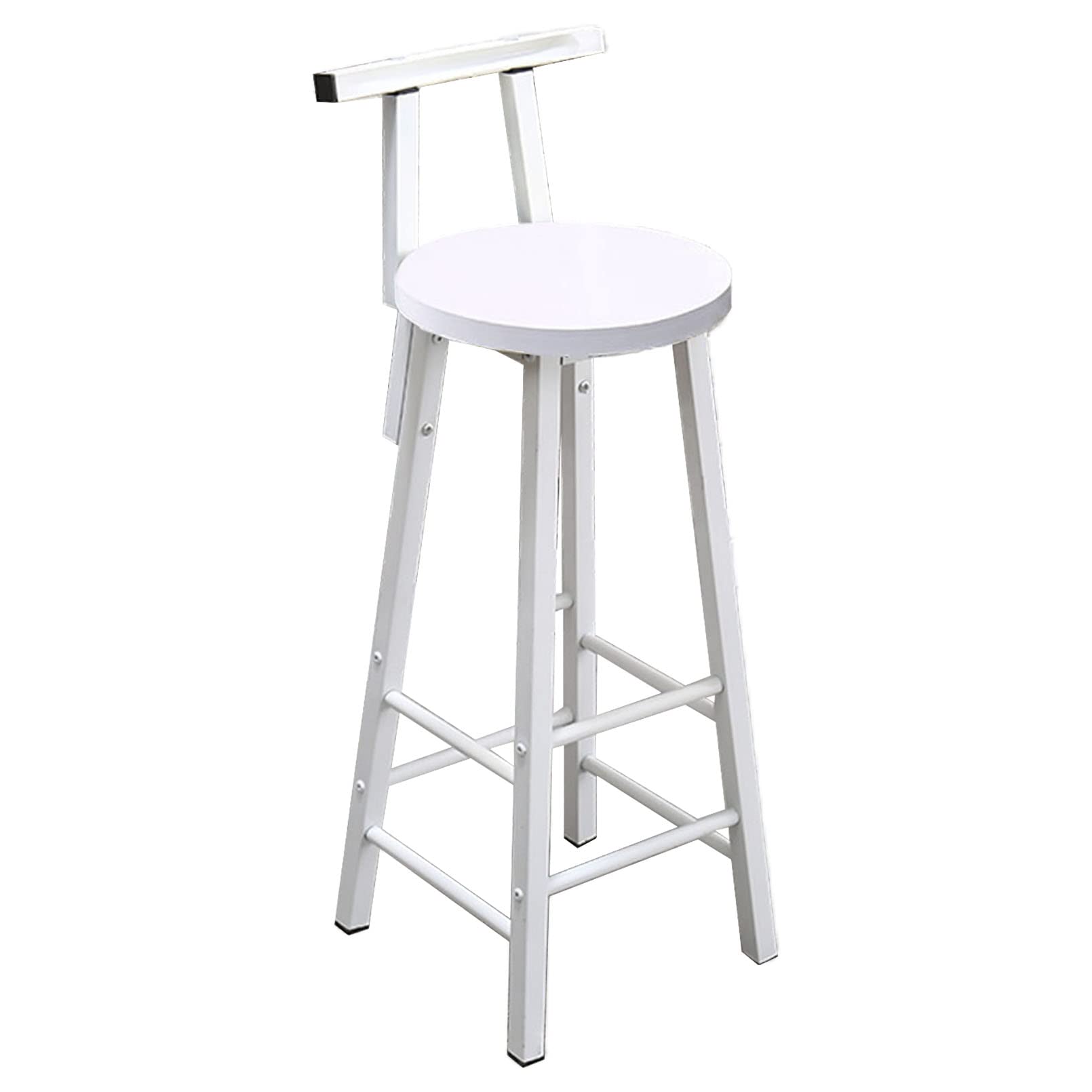 Tabouret de bar bois massif avec dossier chaise de salle à manger îlot cuisine salon