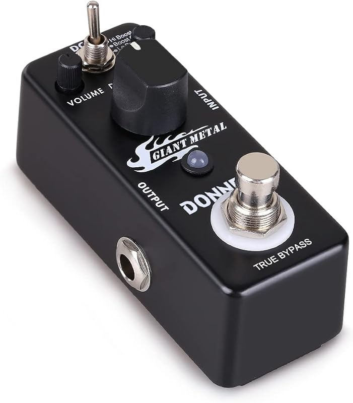 Pedal de distorsión de metal gigante: aumenta la distorsión para guitarra eléctrica, pedaleras, 3 modos True Bypass