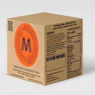 Pre-filled Communion Cups and Wafer Set - Box of 100