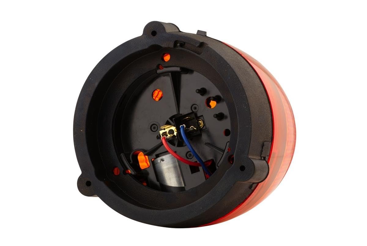 HELLA 2RL 007 337-011 Halógena-Luz de identificación omnidireccional - KL Rotafix - 24V - amarillo - montaje exterior/atornillado - amarillo - Conector: Conector plano