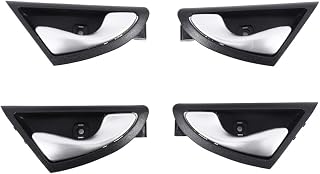 4Pcs Car Interior Door Handle Handles Knob Open for JAC J3 J3S Turin 09-15 6105230U8010 6105240U8010 Matte Silvercar