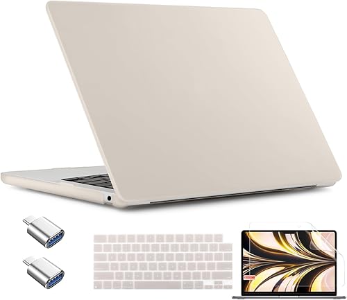 Miniatura 1 de CAMPLALA Funda compatible con MacBook Air 2023 de 15 pulgadas, modelo A2941 con chip M2, carcasa rígida y cubierta de teclado, protector de pantalla