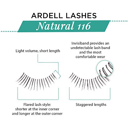 Ardell Natural Lashes False Eyelashes 116 Black (4 Pack) #TOP3