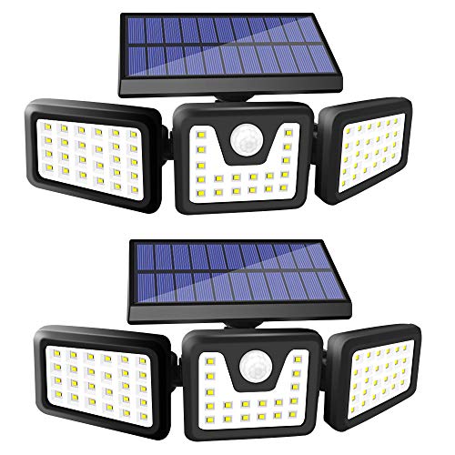 🔥 Hot Deals 2Pack Solar Lights Outdoor, Sonata 70 LED Solar Motion Sensor Light Outdoor with 270° Wide Angle, IP65 Waterproof Super Bright Solar Flood Lights with 3 Lighting Modes for Front Door, Yard