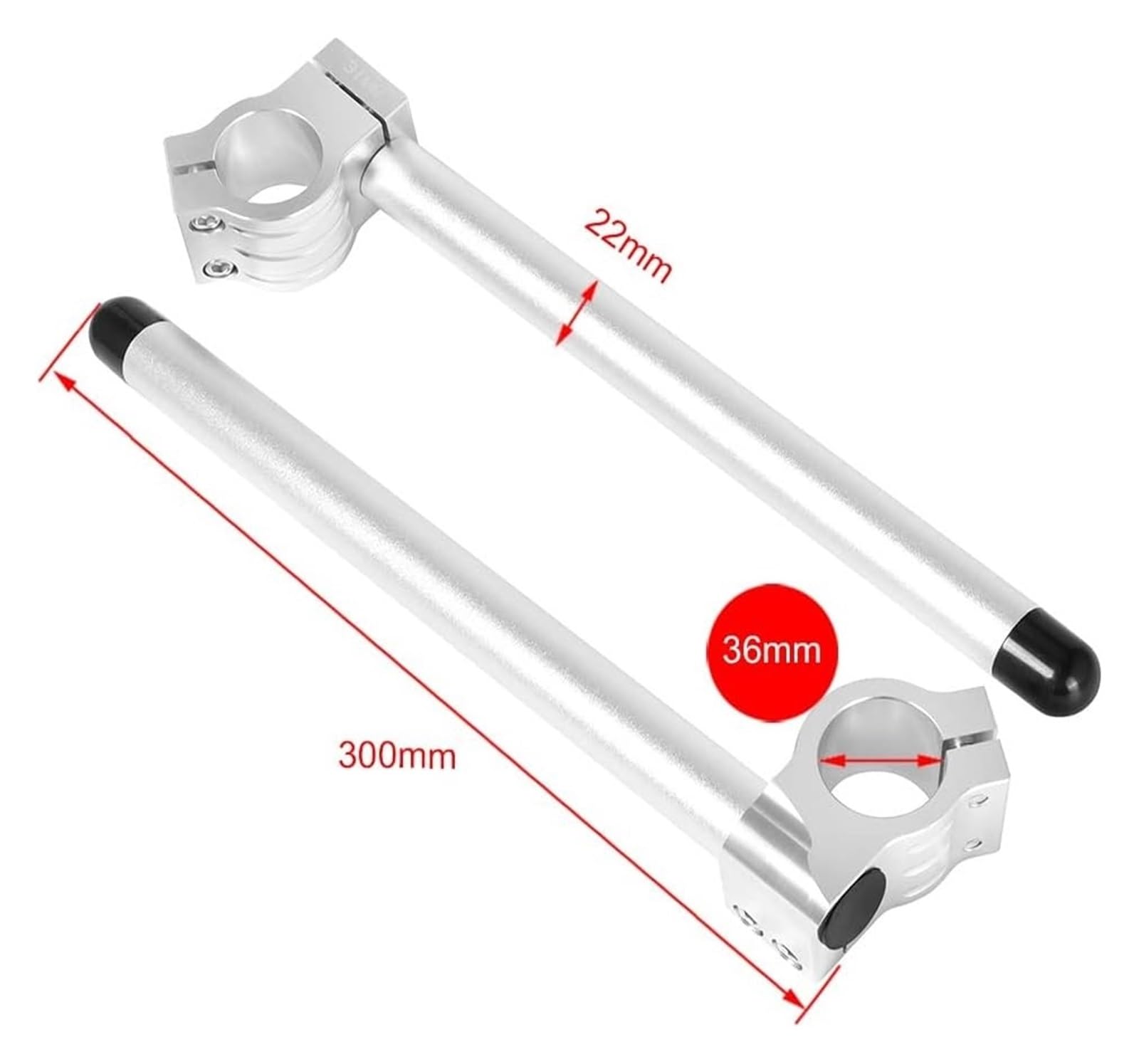Alzas Manillar Motocicleta para Universal para H&Arley para Cromato Tubo De Horquilla Clip para Motocicleta Manillar CNC De 7/8" Manillar Aluminio con Elevación Normal 31-51 Mm(36mm)