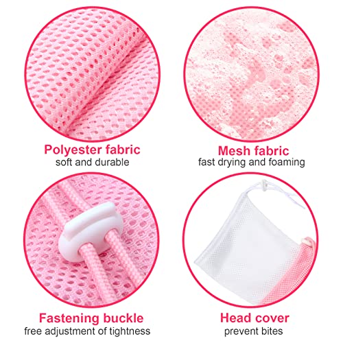 Image of Catcan Cat Bathing Bag, Breathable Cat Grooming Bag, Anti Scratch Adjustable Cats Shower Washing Bag with Mesh for Nail Trimming