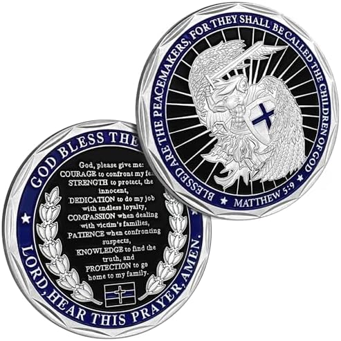 The Lord Is My Shepherd Pocket Coin - Silver Antique Keepsake For Police, Firefighters, Nurses & Public Servants - View #8
