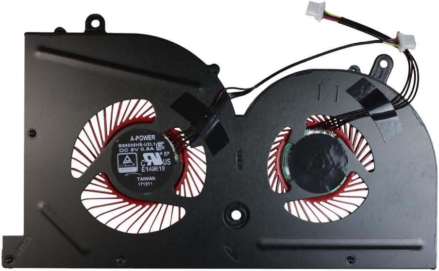 Power4Laptops Replacement Laptop GPU Fan Compatible with MSI Gaming GS73VR 7RG Stealth Pro