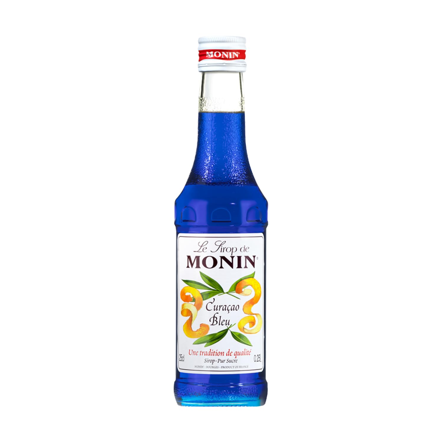 Monin Curacao Flavoured , Bright Blue, Small, 250 Ml - Liquid