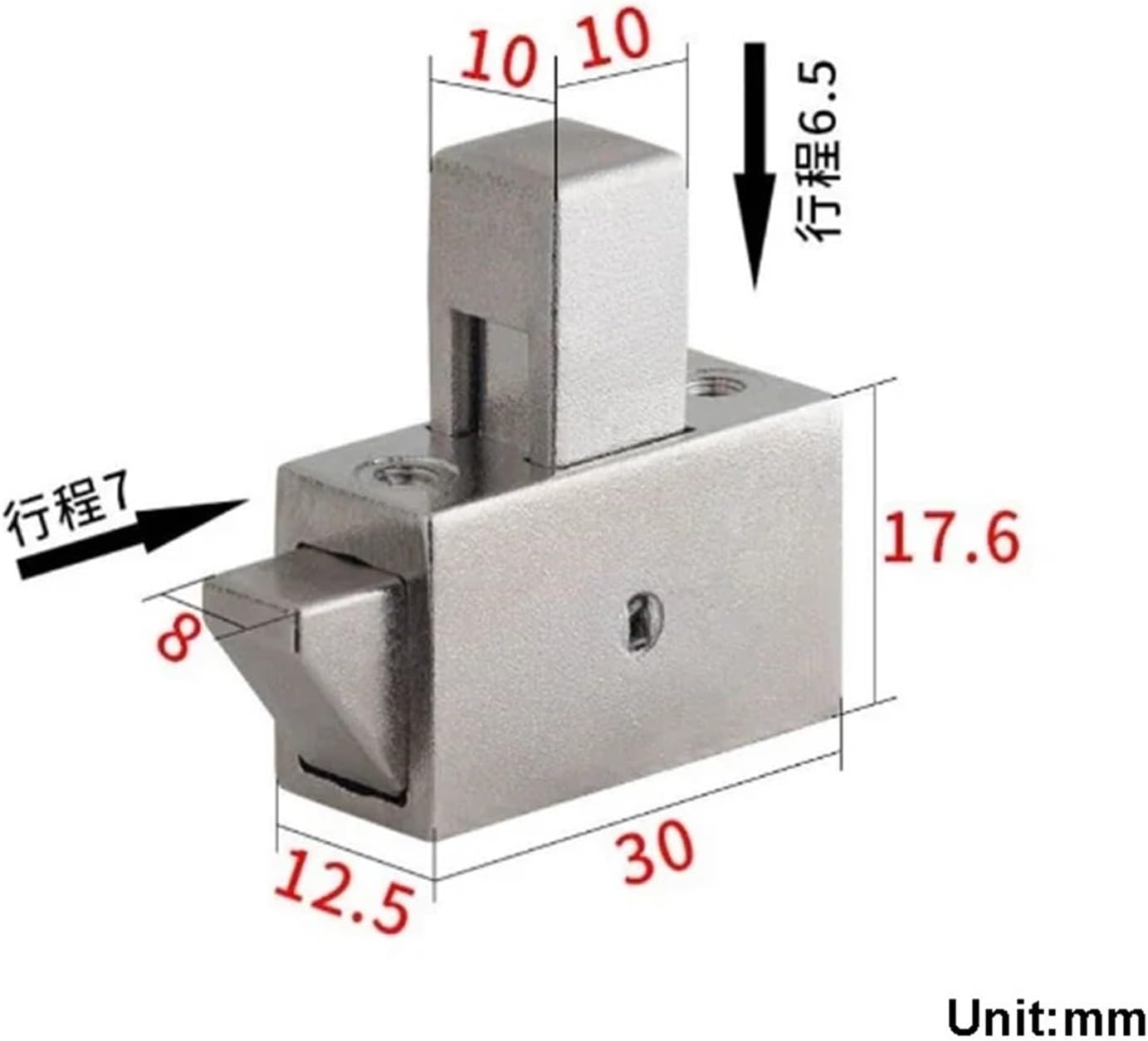 Keyless Push Cabinet Drawer Lock for Boat RV Camper Furniture Arcade Machine Box LK001G1 1Pcs