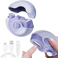 Vista 1 de 2 in 1 Electric Polishing Automatic Nail Clippers,New Electric Nail Clipper Nail Trimmer with 2 Adjustable Speeds,Safe Nail Trimmer Electric