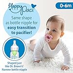 Dr. Brown's Anti-Colic Baby Feeding Set with Slow Flow Nipples, Travel Caps, Silicone Pacifier - Pink - Image 4