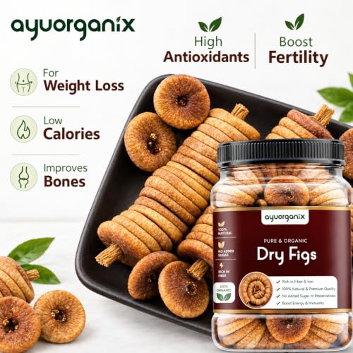 Image of Premium Aghnai Anjeer 500gm*2 | Dried Figs | Naturally Sweet & Soft Dry Fruit | Rich in Fiber, Iron & Calcium | Healthy Snack for Kids & Adults | No Added Sugar | Hygienically Packed