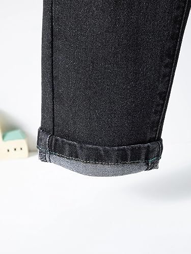 Image of KOTTY Boys Jeans - Regular to Slim Fit,Elastic Waistband,Mid Rise,Straight or Tapered Leg,Stretchable Denim