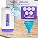 COOMYXIN 1Pack Refillable Bottle for Swiffer Power Mop, 500ML / 17 FL.OZ Reusable Solution Container, with 6 Leak-Proof Seal & 1 Funnel,Simple Installation, Works with Any Cleaner