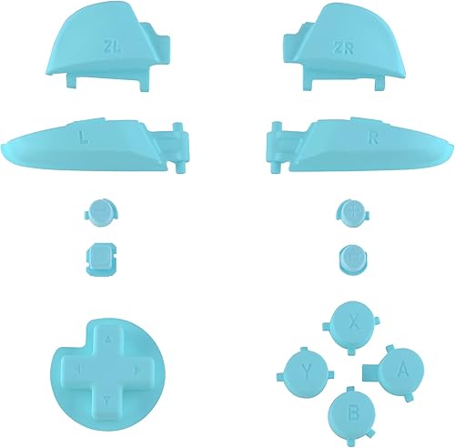 Miniatura 2 de eXtremeRate Heaven Blue Repair ABXY D-pad ZR ZL L R Teclas para Nintendo Switch Pro, brillante repuesto de botones completos con herramientas para