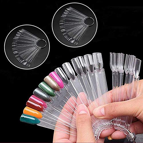 Voarge 100 Stück Nagel display, falsche Nägel zum Malen Praktische Nägel Nail Art Tipps Aussteller Nagellack Muster… – Bild 8