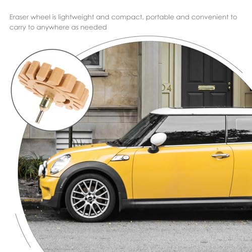 Roue gomme caoutchouc pour perceuse anti trace de colle auto