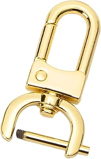 SM SunniMix Swivel Snap Hooks Clip,Keychain Clip Hook Lobster Claw Clasp, Making Snap Tabs,Easy Installation,Detachable Snap Hook Swivel Clasp, K Gold L