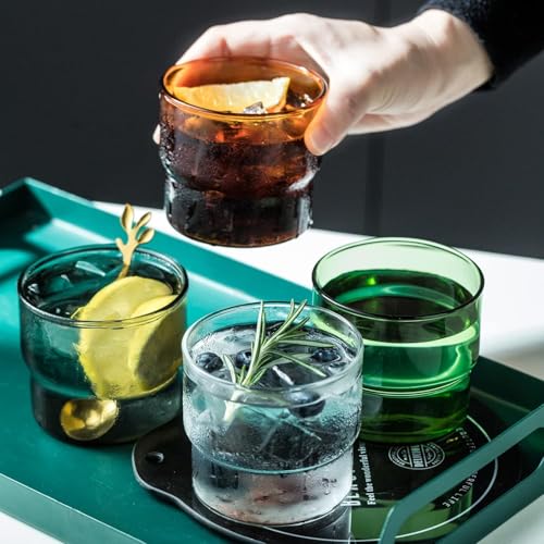 Set de 4 vasos apilables estilo vintage miniatura 4
