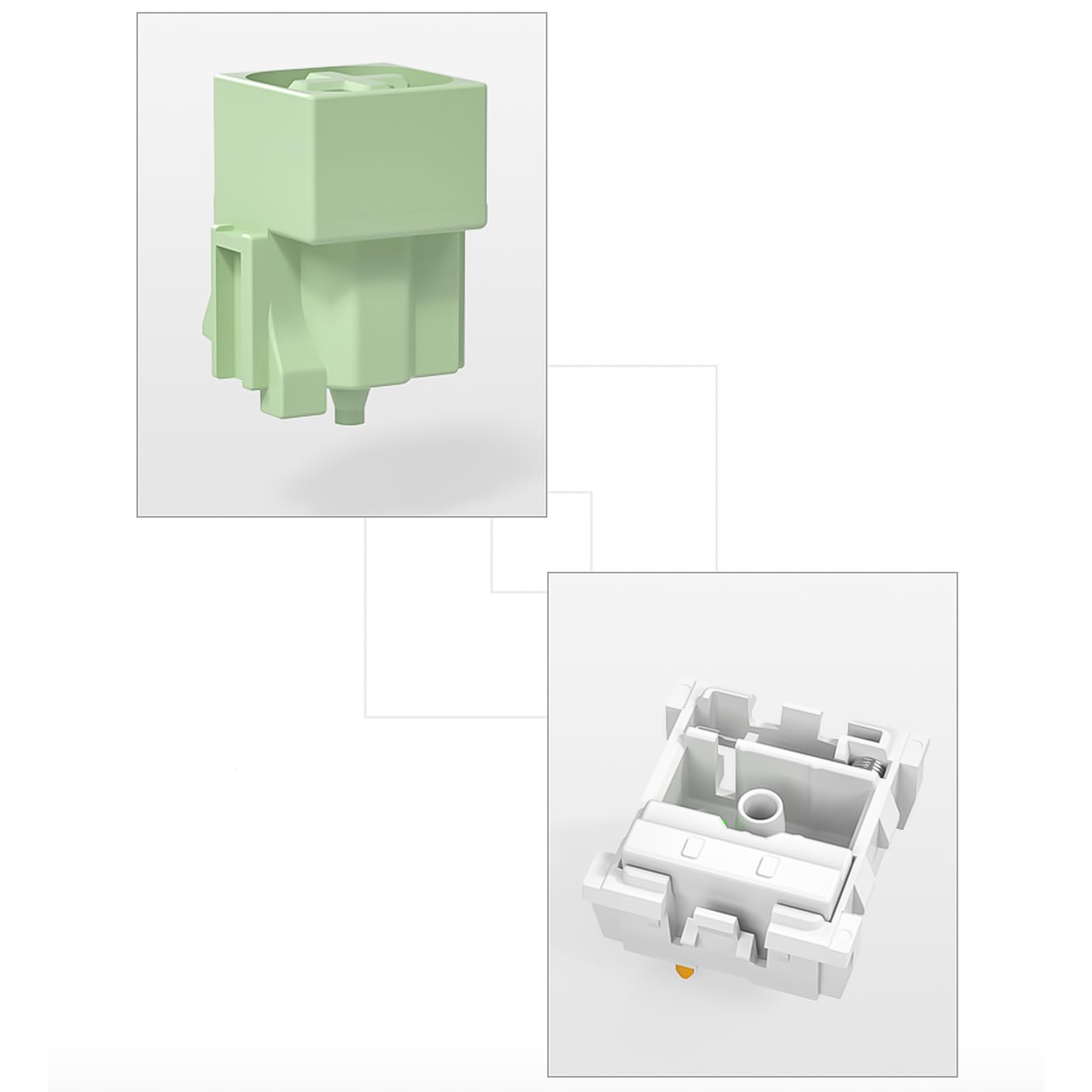 LTC Kailh x Box Switches Jade für mechanische Gaming-Tastatur, DIY, 3-polig, Clicky RGB/SMD, wasserdicht, MX-Vorbau-Schalter mit Schalterabzieher (30 Stück, Jade LTC Kailh x Box Switches Jade für mechanische Gaming-Tastatur, DIY, 3-polig, Clicky RGB/SMD, wasserdicht, MX-Vorbau-Schalter mit Schalterabzieher (30 Stück, Jade