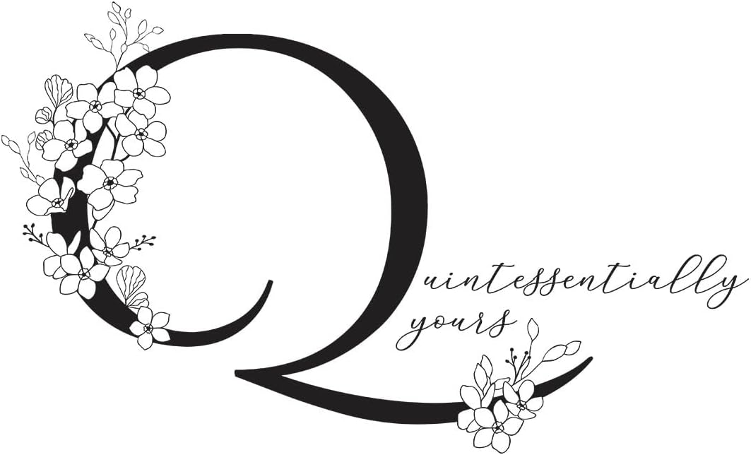 Spellbinders BP-140 Floral Q and Sentiment Press Plate from The Every Occasion Floral Alphabet Collection