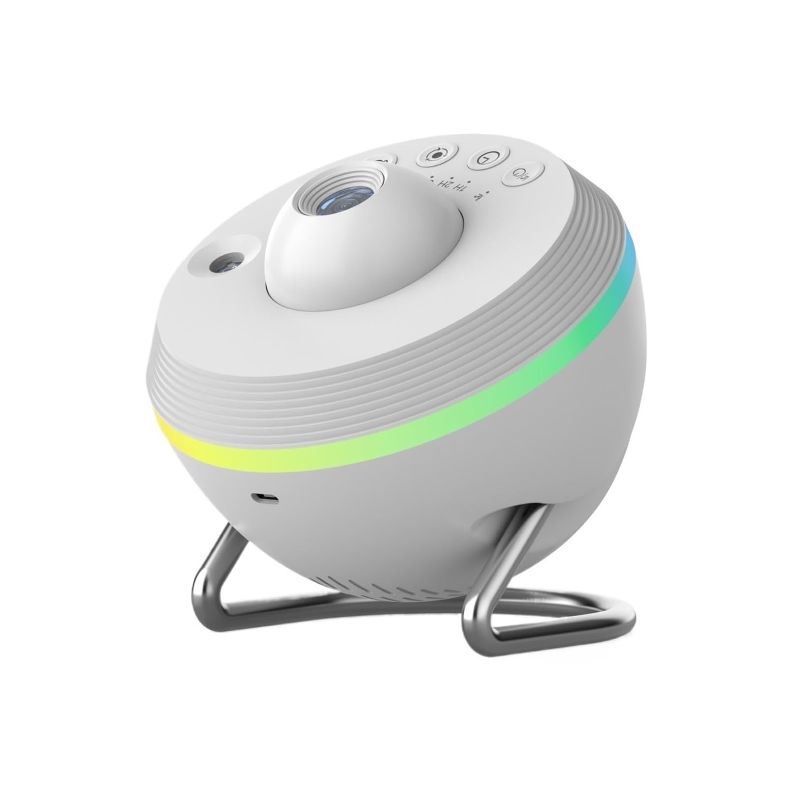 12 in 1 Galaxy Star Projector with Meteor Ultra Clear Night Light Lamp Rotary Space Ball Planetarium Lights Create an Atmosphere(White)