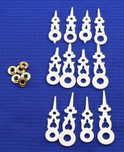 Replacement for Regula Cuckoo Clock Hand Assortment 6 Sets White 60-80 mm W/Minute Bushing