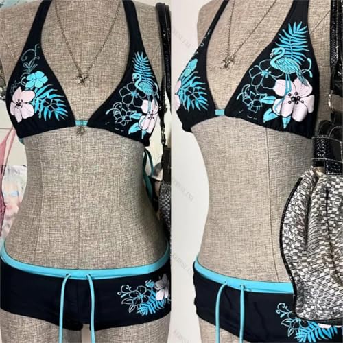 2 Piece Y2k Halter Bikini Sets Women Sexy Swimsuit Beach Sets Cute Summer Going Out Outfits 2025 Vacation 2000s4