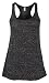 Bella Ladies Maxine Flowy Tank, dark grey heather, Large