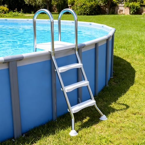 Escalera para piscina de acero inoxidable de 43 in miniatura 3