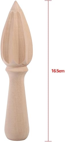 Miniatura 7 de FLEXMAN Wooden Lemon Squeezer Reamer, Multi Purpose Useful Manual Citrus Squeezer, Lemon Hand Juicer, Lime Squeezer for Lemons, Limes, Oranges
