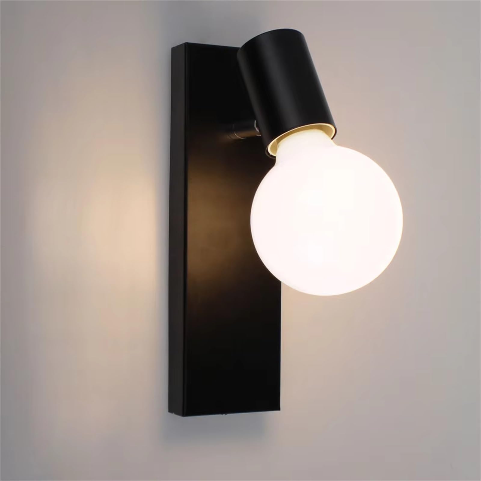 IvyLoutish Modern Led Iron Wall Lamp Indoor Lighting Fixture Sconce Corridor Aisle Hall Bedroom Kitchen Rectangular Base Decorative Lights,Modern