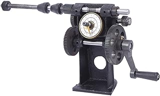 Mini Coil Winder Hand Operated Coil Winding Machine Cast Iron with 2 Speed Ratios 1:3 1:8 Counter for Small Motor Transformer Winding