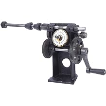 Kikumi Manual Coil Winding Machine, Precise Mini Cast Iron Coil Winder with Counter for Small Transformer Windings, Bearing Weight Within 500 g