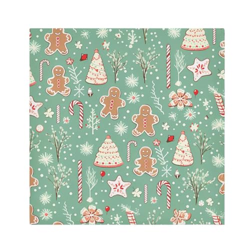 Servilletas de Tela Navideñas Set de 6 Multicolor 20x20 in miniatura 1