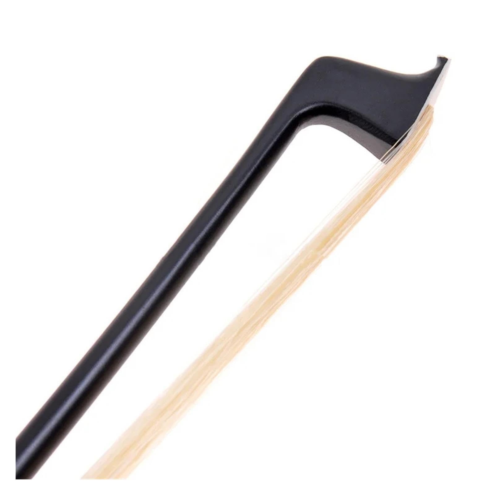 Archet de violon en fibre de carbone noir 4/4-1/8 hausse en ébène