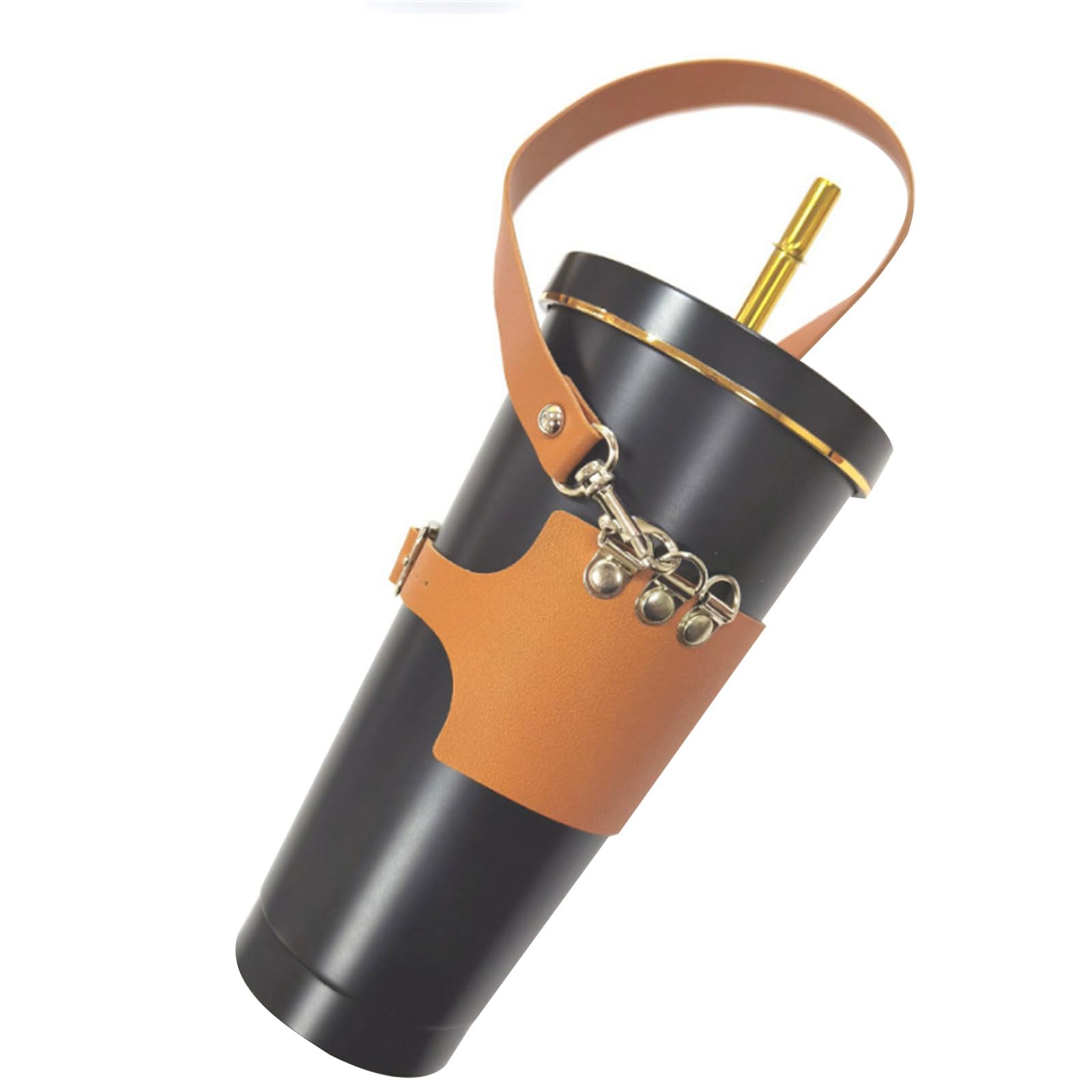 Hsioluted PU Cup Sleeve Stylish PU Cup Sleeve Portable Drinkware Accessory for Outdoor Activities Drinkware Accessory