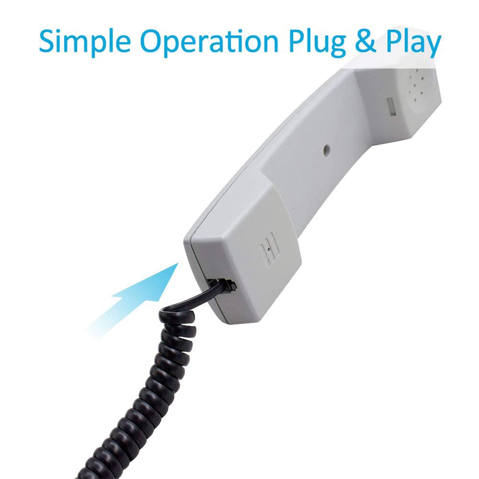 Telephone Cord, Uncoiled Phone Works with All Corded Landline Phones,Handset, Universally Compatible,for Use in Home or Office, Telephone Accessory (BK1-4M)