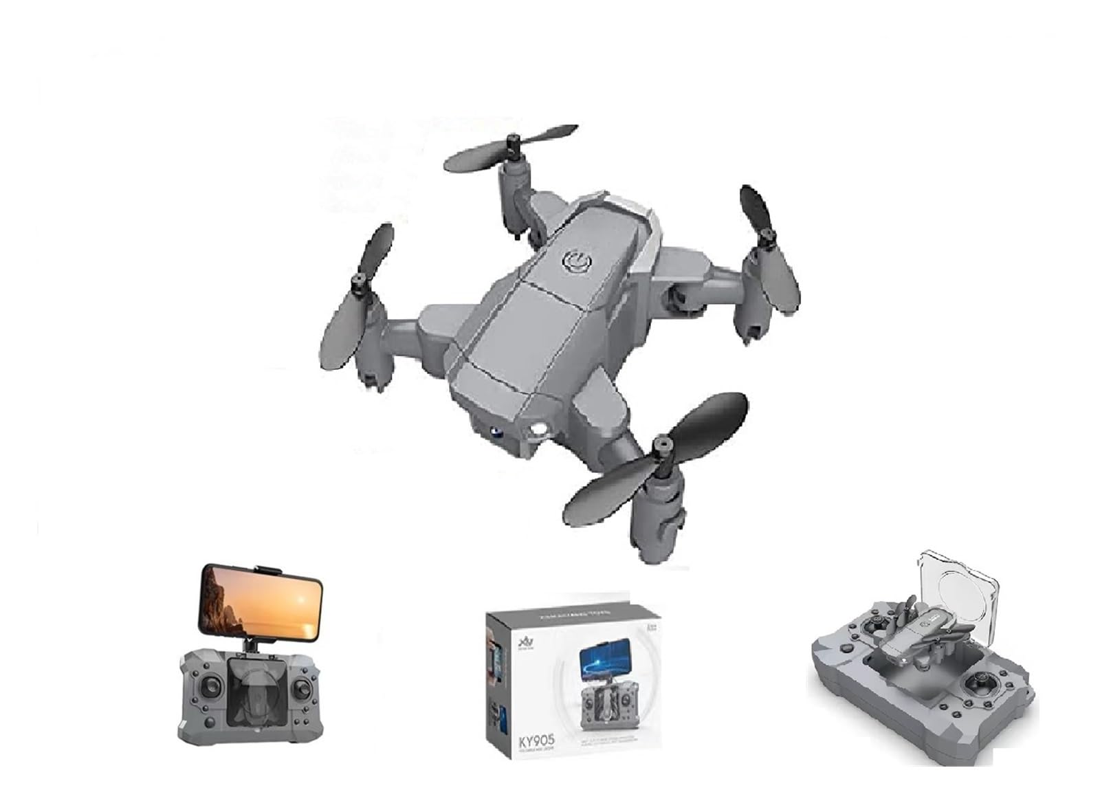 Drony z kamerami są dla początkujących dla dorosłych z kamerą WiFi 4K UHD, składanym quadkopterem FPV dla początkujących z silnikiem bezszczotkowym, funkcją powrotu do domu i funkcją Follow Me GPS
