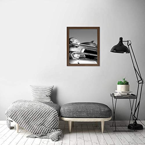 Americanflat 18x24 Poster Frame with Polished Plexiglass - Wide Picture Frames Made of Engineered Wood for Vertical or Horizontal Wall Display - Epic Collection - Mahogany