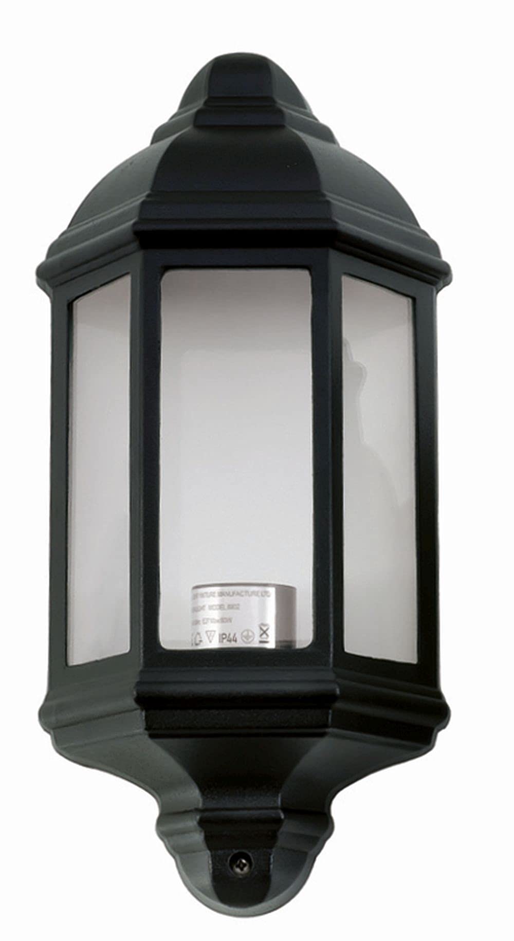 Licht-Erlebnisse Außen Wandleuchte LINETTE Schwarz Rustikal IP44 E27 elegante Außenleuchte Terrasse Hauseingang