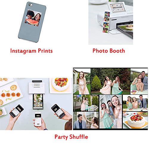 Herofiber Canon Selphy Cp1300 Wireless Compact Photo Printer (White) + Canon Kp-108In Color Ink Paper Set (Produces Up To 108 Of 4 X 6 Prints) + Usb Printer Cable Ultra Gentle Cleaning Cloth #TOP4