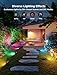 Govee Outdoor Flood Lights 2, RGBIC Warm Cold White LED Lights for Outdoor Decorations, 50 Scene Modes, Landscape Lighting, Upgrated IP66 with App Control, Wired 4 Pack