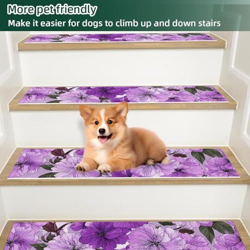 Marches d escalier antidérapantes pour personnes âgées et bois lilas
